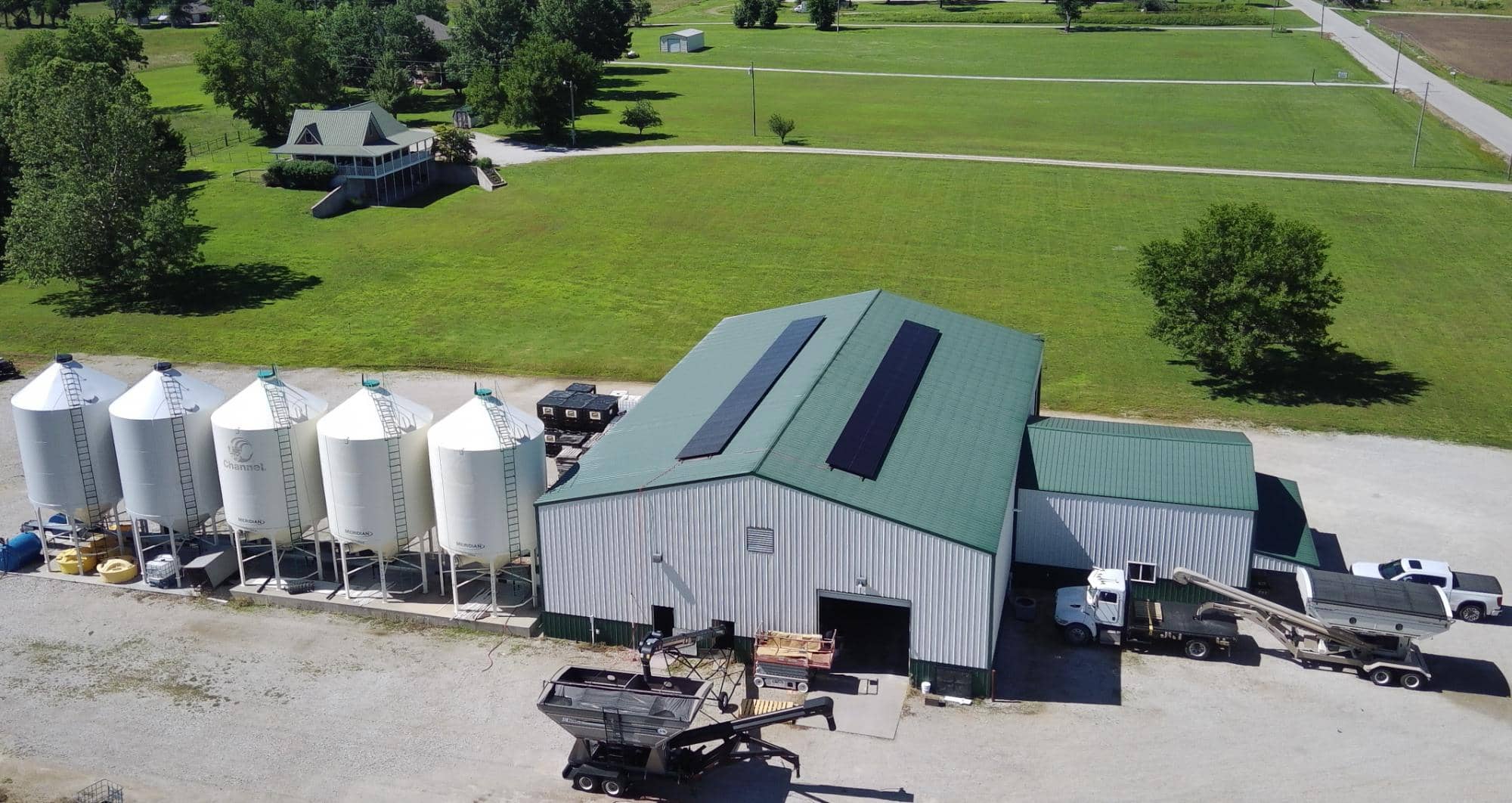 Agricultural solar install, Ag Strategies for Kansas, Chanute
